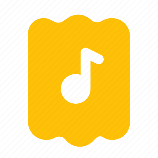 Music, ticket, 1, color, f icon - Download on Iconfinder