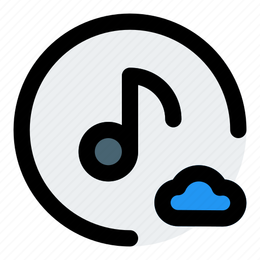 Cloud, music, 1, filled, line, f icon - Download on Iconfinder