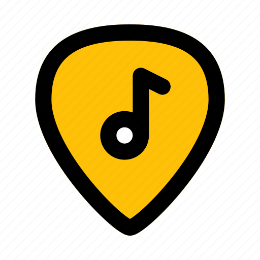 Guitar, pick, music, filled, line, f icon - Download on Iconfinder