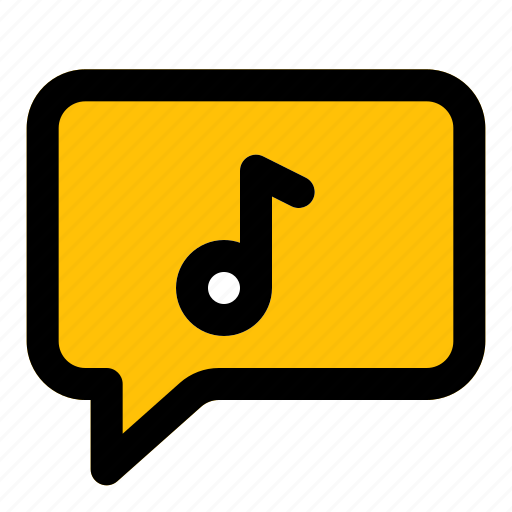 Music, comment, filled, line, f icon - Download on Iconfinder