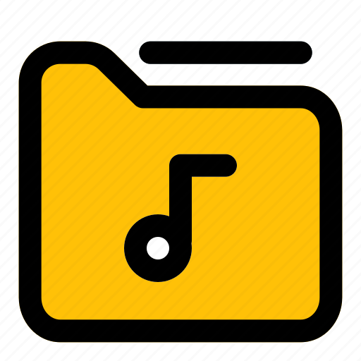 Music, folder, 3, filled, line, f icon - Download on Iconfinder