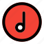music, note, circle, filled, line, f 