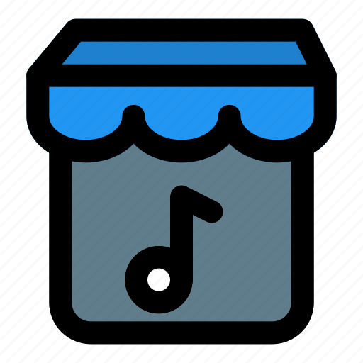 Music, store, 2, filled, line, f icon - Download on Iconfinder