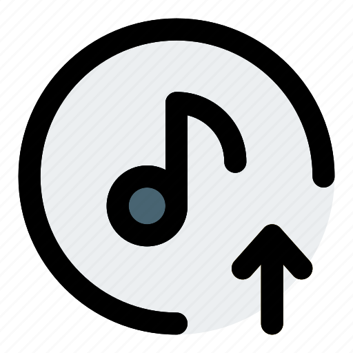 Music, upload, 1, filled, line, f icon - Download on Iconfinder