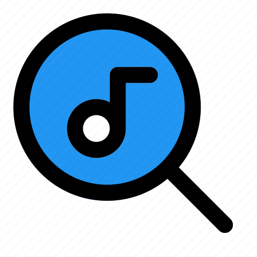 Search, music, 2, filled, line, f icon - Download on Iconfinder