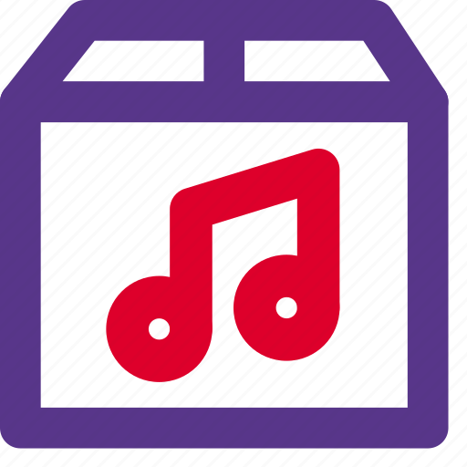 Music, box, duo, color, line, f icon - Download on Iconfinder