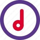 music, note, circle, duo, color, line, f