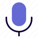microphone, 2, music, solid, line, f