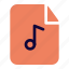 music, file, solid, line, f 
