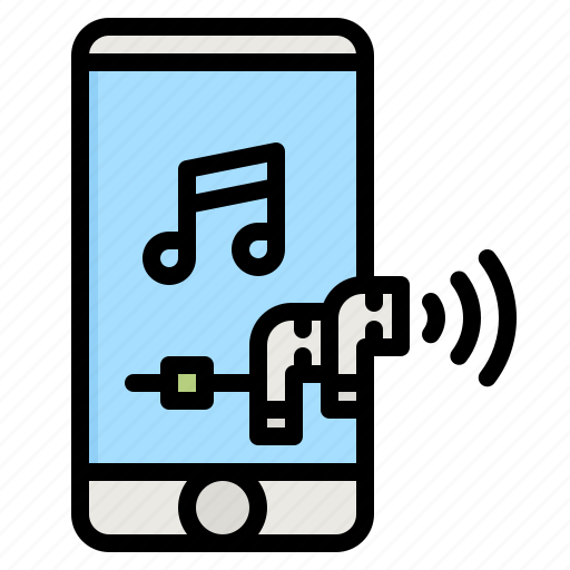 Phone, handsfree, smartphone, earphone, music icon - Download on Iconfinder