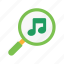 find, music, glass, audio, media, magnifier, search, player 