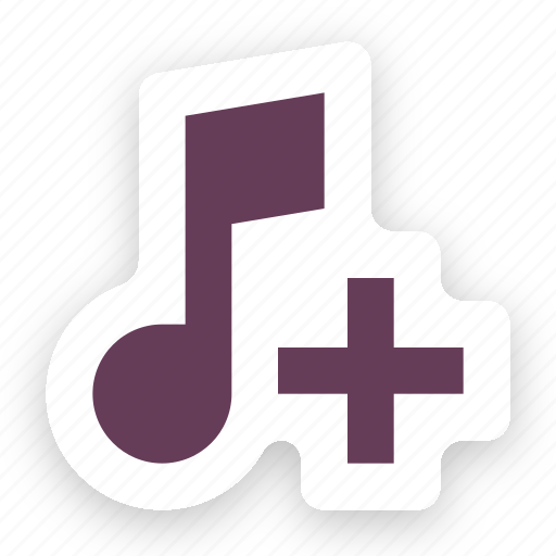 Note, add, music, musical, notation icon - Download on Iconfinder