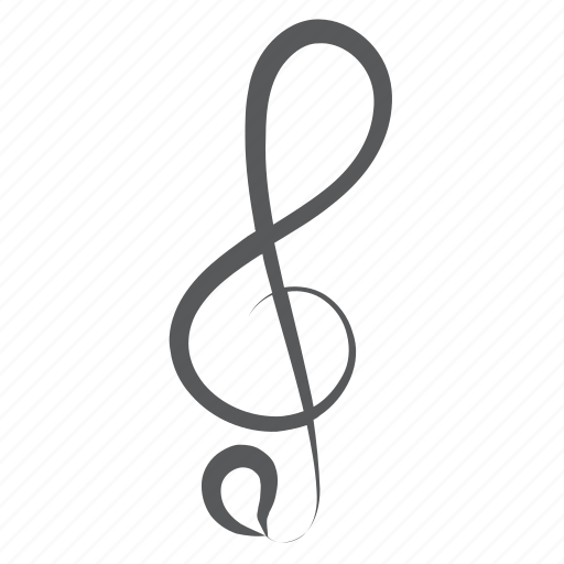 Audio, clef, melody, music notation, music note, treble clef icon - Download on Iconfinder