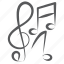 audio, audio composition, melody, music notations, music notes, song, treble clefs 