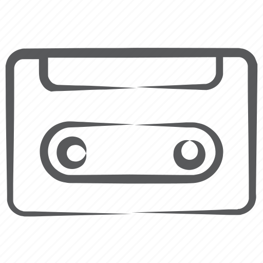 Audio cassette, audio tape, cartridge, cassette tape, magnetic tape icon - Download on Iconfinder