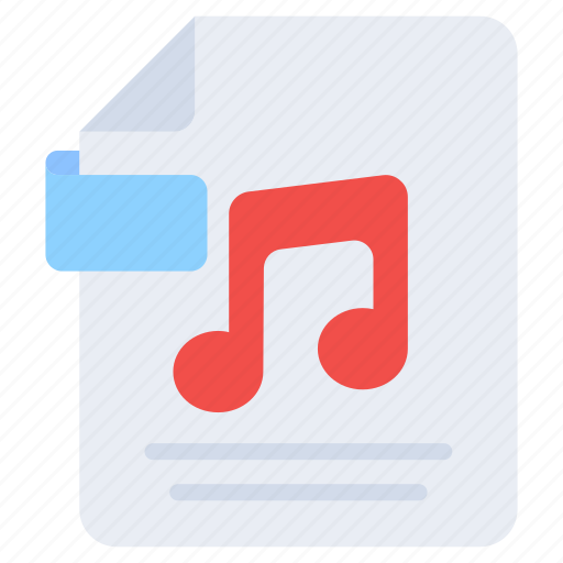Music file, file format, file extension, filetype, document icon - Download on Iconfinder