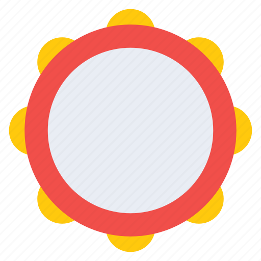 Tambourine, idiophones, percussion, instrument, musical tool icon - Download on Iconfinder