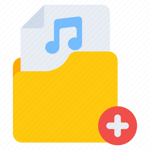 Add music folder, create folder, new folder, add case, portfolio icon - Download on Iconfinder