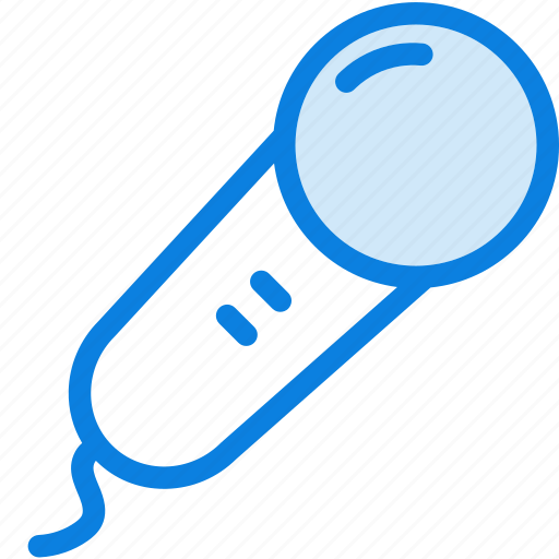 Blue, karaoke, microphone, studio, music, record, light icon - Download on Iconfinder