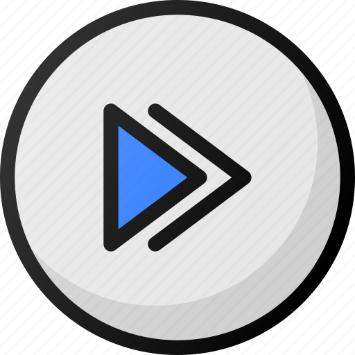Forward, button, interface, music, media icon - Download on Iconfinder