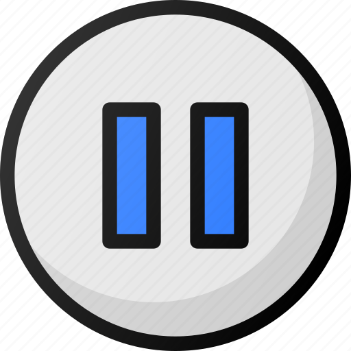 Pause, button, interface, music, media icon - Download on Iconfinder
