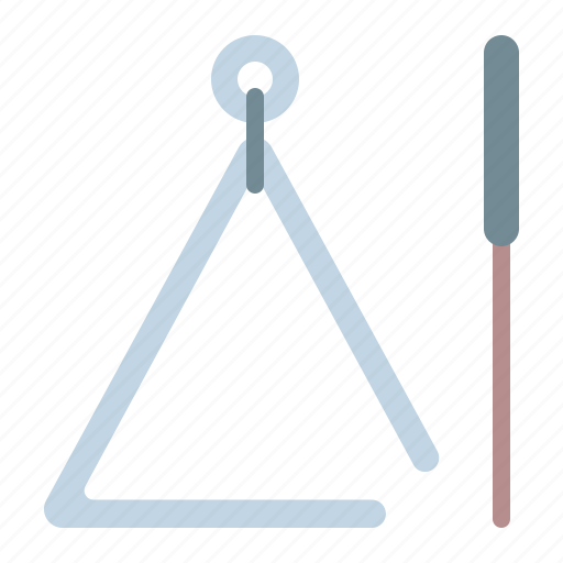 Triangle, percussion, music, instrument icon - Download on Iconfinder