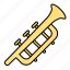 instrument, bugle, trumpet, music 