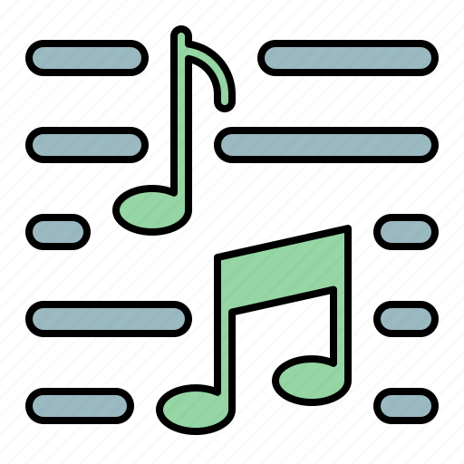 Music, note, melody, list icon - Download on Iconfinder