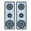 sound, set, audio, speaker 