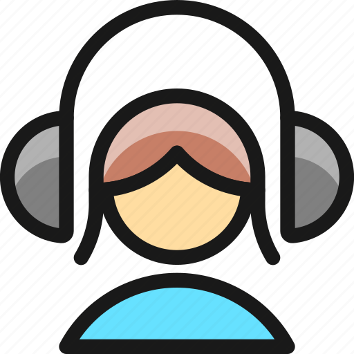 Headphones, woman icon - Download on Iconfinder