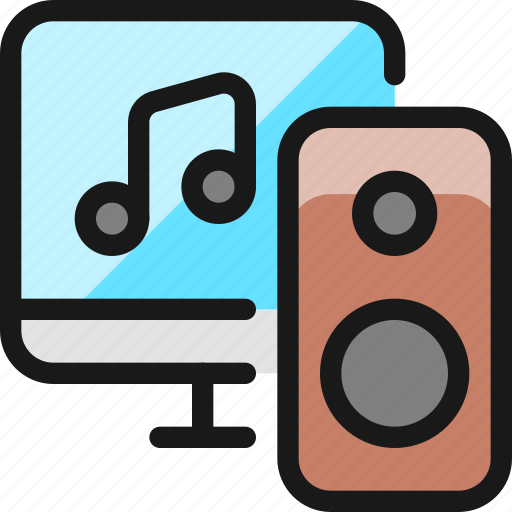 Modern, music, monitor, speaker icon - Download on Iconfinder