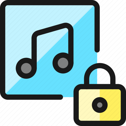 Playlist, lock icon - Download on Iconfinder on Iconfinder