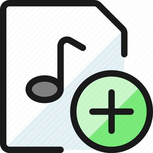 Audio, file, add icon - Download on Iconfinder on Iconfinder