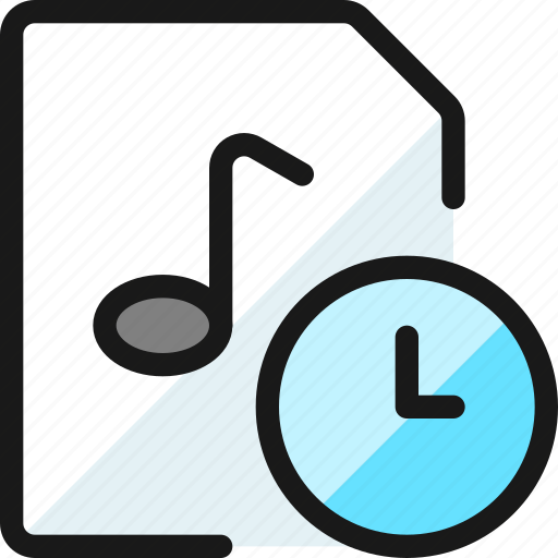 Audio, file, clock icon - Download on Iconfinder