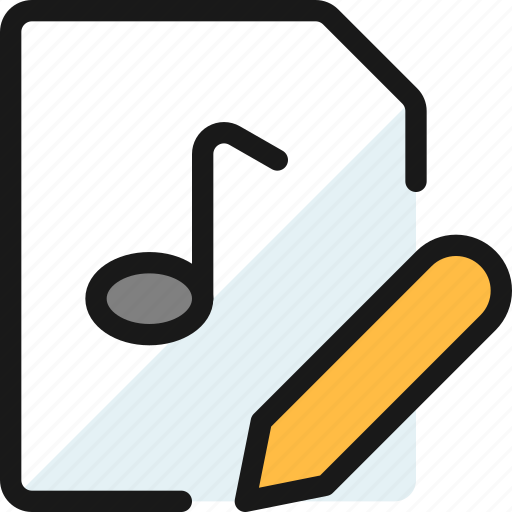Audio, file, edit icon - Download on Iconfinder