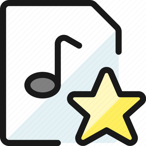 Audio, file, star icon - Download on Iconfinder