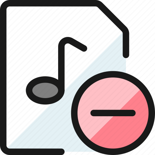 Audio, file, subtract icon - Download on Iconfinder