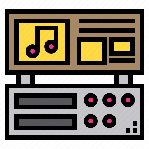 Amplifier, class, fun, happy, people, person, record icon - Download on Iconfinder