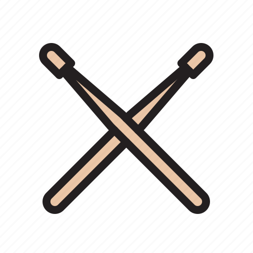 Drum, drumstick, instrument, music, percussion, stick icon - Download on Iconfinder