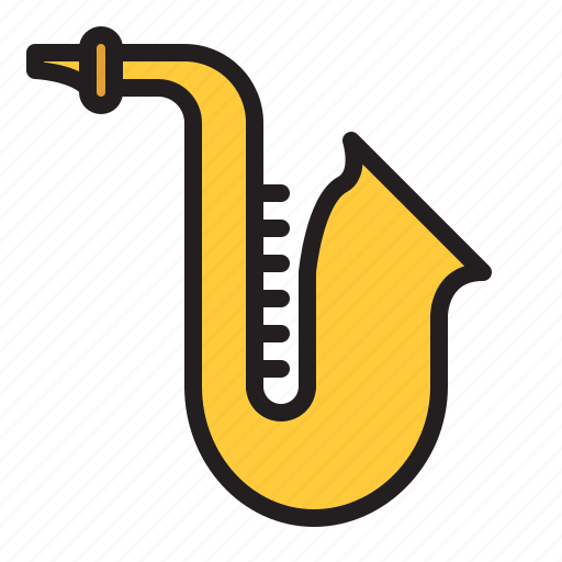 Audio, instrument, music, sax, saxophone, sound, wind icon - Download on Iconfinder