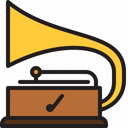 Audio, music, old, phonograph, sound, turntable, vintage icon - Download on Iconfinder