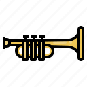 instrument, jazz, music, orchestra, trumpet