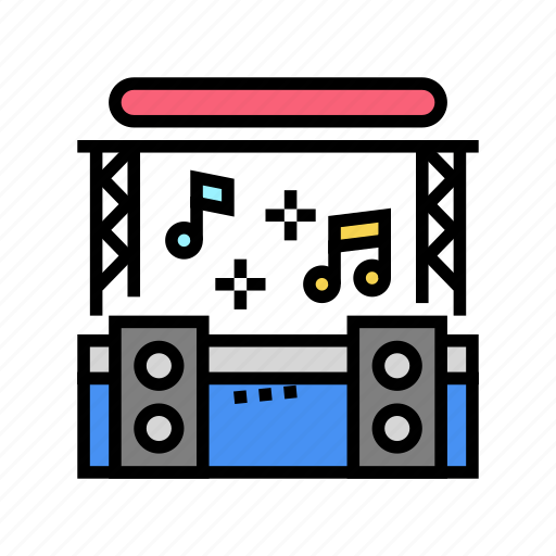 Stage, music, concert, festival, band, equipment icon - Download on Iconfinder