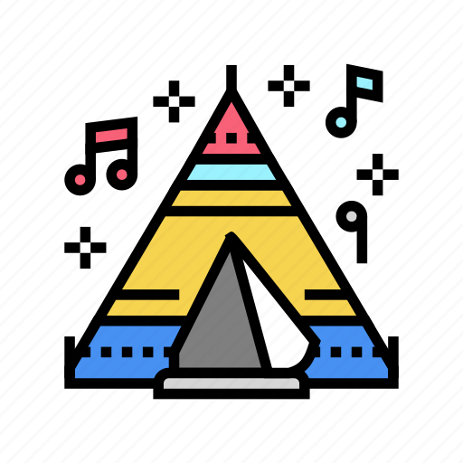 Tent, music, festival, band, equipment, singer icon - Download on Iconfinder