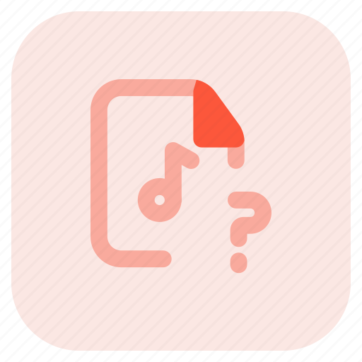 Help, music, file, ask icon - Download on Iconfinder