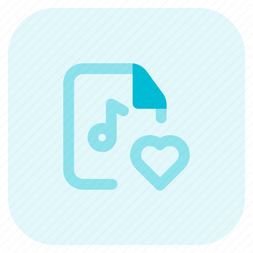 Love, music, file, document icon - Download on Iconfinder