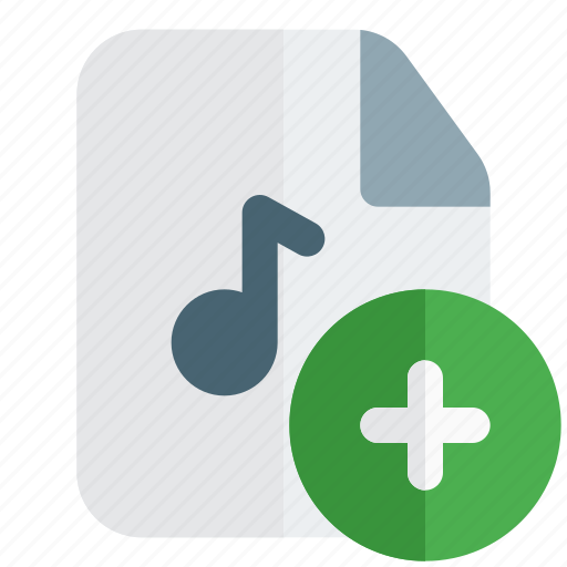 Add, music, file, more icon - Download on Iconfinder
