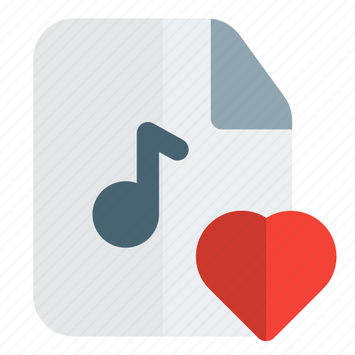 Love, music, file, heart icon - Download on Iconfinder