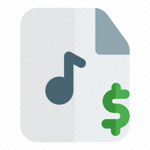 Purchase, music, file, currency icon - Download on Iconfinder