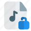 unlock, music, file, open 